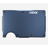 The Ridge Aluminum Money Clip Wallet Navy front view