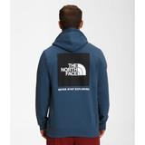 The North Face Men’s Box NSE Pullover Hoodie in the Shady Blue / Black colorway