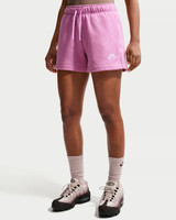 Nike Women's Sportswear Club Fleece Mid-Rise Shorts Light Magenta side view