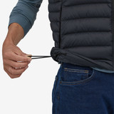 Patagonia Men's Down Sweater Vest in Black cord detail