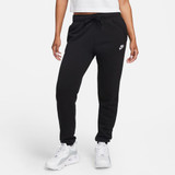 Nike Women's Sportswear Club Fleece Mid-Rise Joggers Black side view