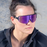 Blenders Violet Victory Wrap Around Sunglasses in Black/ Purple colorway