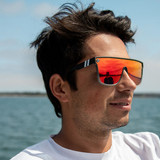 Red Explosion Polarized Sunglasses