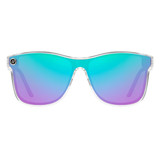 Blenders Fantasyland Flat Top Sunglasses in Clear/ Blue purple colorway