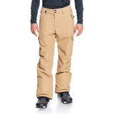 New Quiksilver Men's Porter Insulated Tan Snow Pants $ 149.95