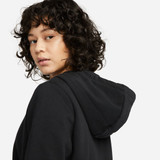 Nike Women's Sportswear Club Fleece Full-Zip Hoodie Black side view