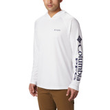 Columbia Men's PFG Terminal Tackle Hoodie in the White colorway