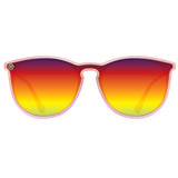 Epic Dreamer Pol Round Sunglasses in Multi/ Red colorway