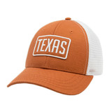 TYLER'S Kids' Texas Patch Trucker Hat in red with mesh back panels