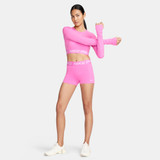 Nike Women's Pro 3" Shorts in Playful Pink front view