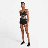 Nike Women's Pro 3" Shorts in Black front view