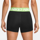 Nike Women's Pro 3" Shorts in Volt back view