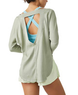 FP Movement Women's Simply Layer Long Sleeve Top in greyed olive colorway