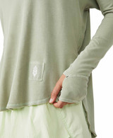 FP Movement Women's Simply Layer Long Sleeve Top in greyed olive colorway