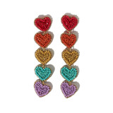 5 Heart Dangle Post Earrings Earrings 31.99 TYLER'S