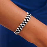 Woven Seed Bead Checkerboard Bracelet Bracelets 20 TYLER'S