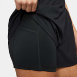 Nike Women's Dri-FIT One High-Waisted 3" 2-in-1 Shorts Black fit detail
