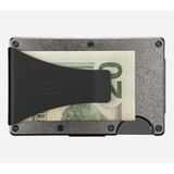 The Ridge Titanium Money Clip Wallet money clip detail