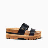 Reef Women's Cushion Vista Higher Platform Sandals in Black