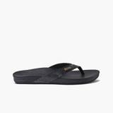 Reef Women's Cushion Court Sandals Black Sassy top view