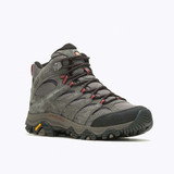 The Merrell Men's Moab 3 Mid Waterproof Hiking Boots in Beluga Green