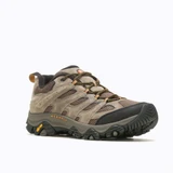 Merrell Men's Moab 3 Low Hiking Boots Walnut Brown back heel view