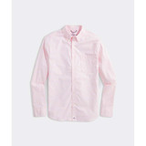 Vineyard Vines Men's On-The-Go brrrº Gingham Shirt Long Sleeve in Flamingo Plaid colorway