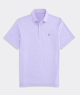 Vineyard Vines Men's St. Jean Stripe Sankaty Polo in Lilac Cationic and White