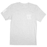 Racquet & Jog Ash/White Track Tee front view