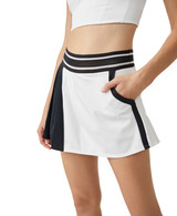 FP Movement Women's Round Robbin Skort in white colorway