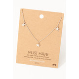 Dainty Star Station Necklace