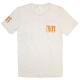 TYLER'S Track Tee - Heather Natural/Gold