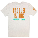 Racquet & Jog Heather Natural/Gold Track Tee