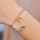 Pura Vida Chasing Rainbows Charm Bracelet Almond stretched