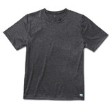 Vuori Strato Tech Tee Charcoal Heather front view