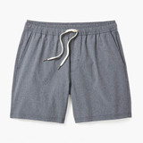 Fair Harbor Men's The One 6" Shorts in navy blue, angled view