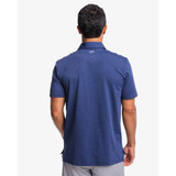 Southern Tide Men's brrr°-eeze Heather Performance Polo Shirt in Navy back view