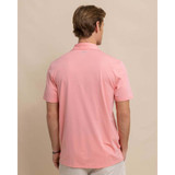 Southern Tide Men's brrr°®-eeze Heather Performance Polo Shirt in Heather Flamingo Pink colorway