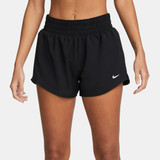 Nike Women's Dri-FIT One 3in Brief-Lined Shorts in Black colorway