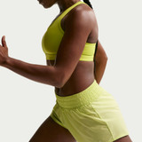 The Nike Women's Dri-FIT One 3in Brief-Lined Shorts in Light Lemon Twist