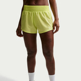 Nike Women's Dri-FIT One 3" Brief-Lined Shorts Light Lemon Twist detail view