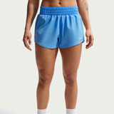 Nike Women's Dri-FIT One 3" Brief-Lined Shorts University Blue side view