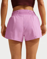 The Nike Women's Dri-FIT One 3in Brief-Lined Shorts in Light Magenta/White