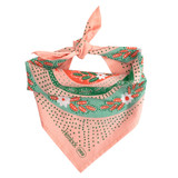 Handker Snake Pink Bandana flat lay