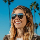 Blenders Shadow Sunglasses in Matte Silver