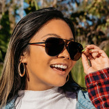 Blenders Assertive Style sunglasses lifestyle female model