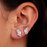 Pura Vida Fly Away Stud Earrings colorway 235501 side angle