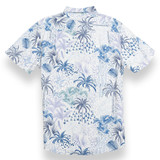 Baja Llama Men's White Hot Tropics Button Up Shirt