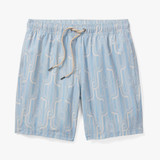 Fair Harbor Men's The Bayberry 7" Swim Trunks - Mist Ocean Current