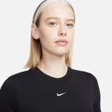 Nike Women's Sportswear Essential Slim Crop Tee Black side view